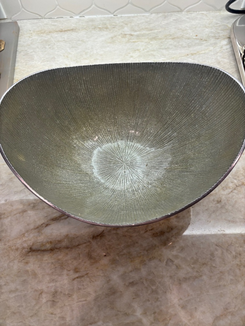 Simplydesignz Modern Metals Simply Designz Organic Collection 12”Bowl